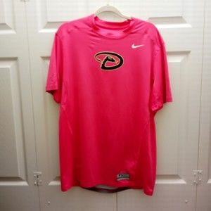 Nike Pro Combat Dri-Fit Diamondback Magenta Pink T shirt in XL